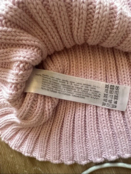 Zara Sleeveless Knit Sweater Womens Light Pink Size S High Neck - Picture 5 of 5